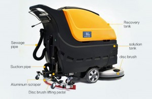 M55 Walk Behind Floor Scrubber