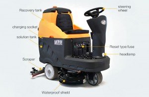 M70 Ride-on Floor Scrubber